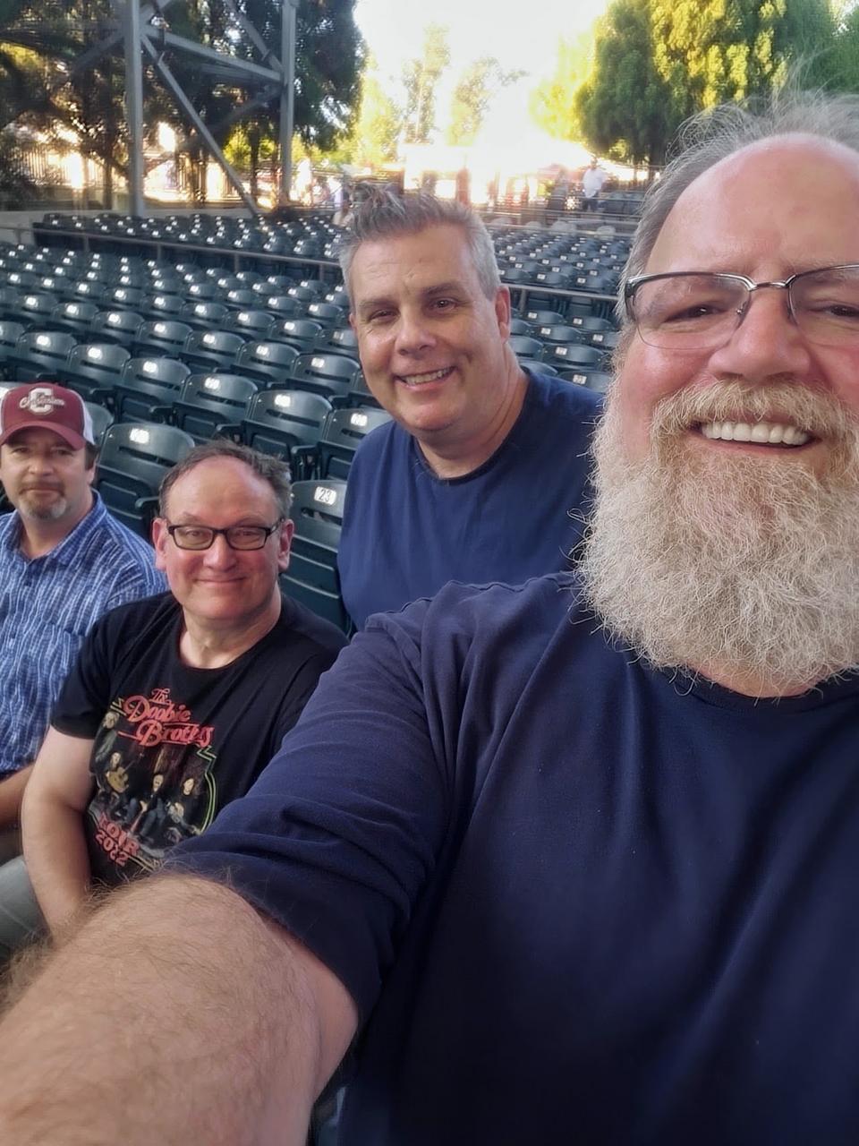 Peter Frampton at Ameris Bank Amphitheatre — first photo of the night, 7:50 PM