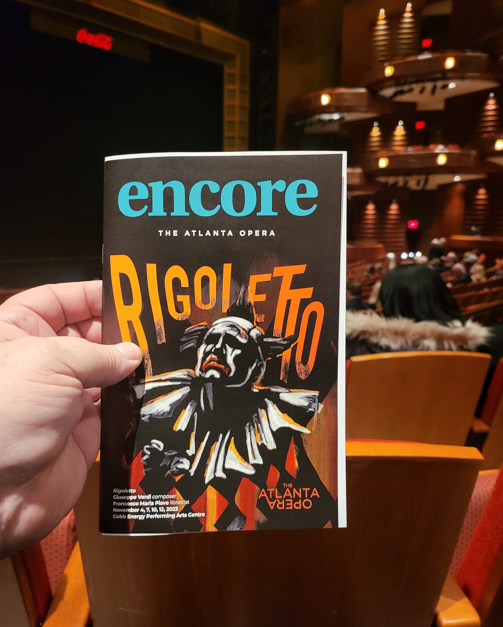 Rigoletto at Cobb Energy Performing Arts Centre, photo taken at 7:19 PM