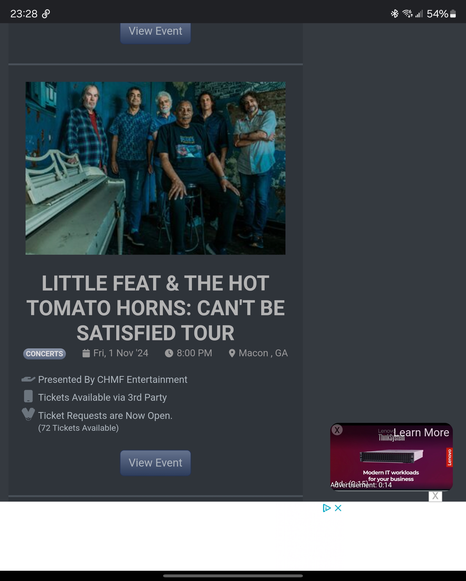 Ticket for Little Feat at Macon — 2024-11-01